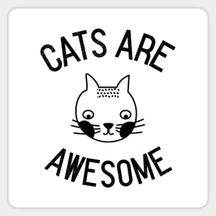 Cats Are Awesome Sticker